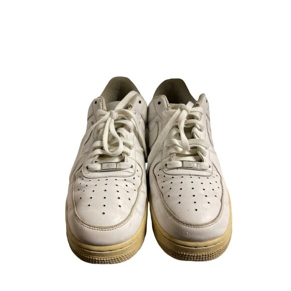 Nike Air Force 1 AF1 Triple White Low Basketball Shoes Men's Size 10.5 - Picture 2 of 9